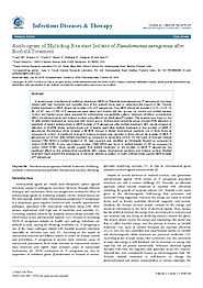 Biochemical Studies of Antibiogram of MDR Isolates of P. Aeruginosa