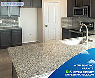 Azul platino granite kitchen