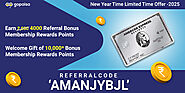 Amex Platinum Travel Card Referral Code (AMANJYBJL): Get 4000 Referral Bonus MR Points + Welcome Gift of 10,000 MR Po...