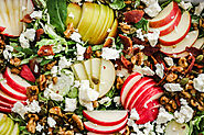 Harvest Apple Arugula Salad With Smokey Bacon & Spiced Pumpkin Seeds