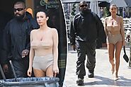 Bianca Censori wears sheer tights as a top for another Cheesecake Factory date with Kanye West