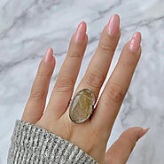 Shop Golden Rutile Rings Online at Sagaciya jewelry