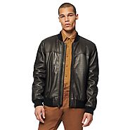 Buy Men's Leather Bomber Jackets Online - Marry Clothing