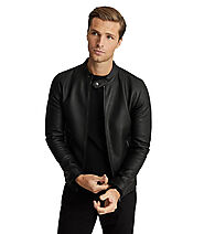 Premium & Stylish Mens Racer Leather Jackets Online - Marry Clothing