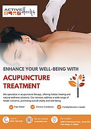 Enhance Your Well-Being with Acupuncture Treatment