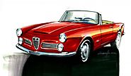 Alfa Romeo 2600 Car Art painting