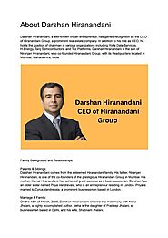 Darshan Hiranandani Indian Entrepreneur in 2024 | Entrepreneur, Leadership, Real estate companies