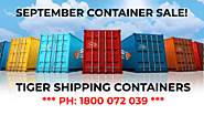 SEPTEMBER CONTAINER SALE!