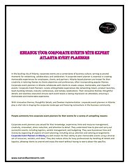 Enhance Your Corporate Events with Expert Atlanta Event Planners