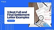 3 Best Full and Final Settlement Letter Examples