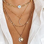 Sun and Moon Jewelry - Necklace, Ring, Star Choker, Earrings