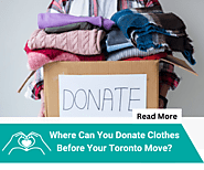 Where Can You Donate Clothes Before Your Toronto Move?