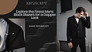 Explore the Finest Mens Black Blazers for a Dapper Look