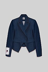 Shop Denim Blazer | Meet in Paris Blazer at KKoncept