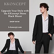 Upgrade Your Style with the KKoncept Mens Black Blazer