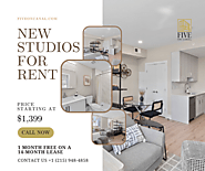 New Studio for Rent Northern Liberties - Starting at $1399