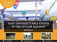 Host Unforgettable Events In Our Stylish Banquet Halls