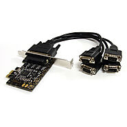 PEX4S553B StarTech 4 x Ports PCI Express Serial Card w/ Breakout Cable