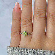 Best Sterling Peridot Rings Online at Sagaciya jewelry