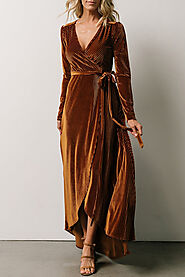 Hollie Velvet Partywear Maxi Dress for Women – Natural Secrets Boutique