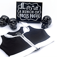 Black Surgical Support Snap Bra