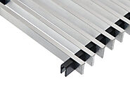 Linear Natural Aluminium T-bar Profile Trench Heating Grille