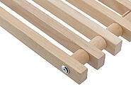 Natural Ash Wood Roll-Up Trench Heating Grille