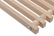 Natural Beech Wood Roll-Up Trench Heating Grille