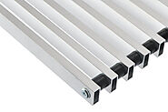 Natural Aluminium Roll-Up Closed Profile | Trench Heating Grille