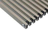 Anodised Aluminium Roll-Up Closed Profile (Satin Stainless Steel)