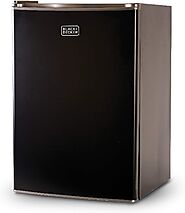1.BLACK+DECKER BCRK25B Compact Refrigerator Energy Star Single Door Mini Fridge with Freezer, 2.5 Cubic Feet, Black:
