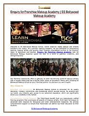 Enquiry for Franchise Makeup Academy - SS Bollywood Makeup Academy