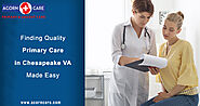 Finding Primary Care Physician in Chesapeake VA Now Made Easy