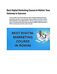 Best Digital marketing courses in Rohini