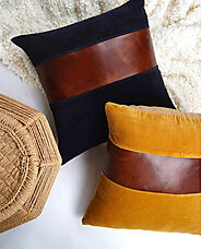 Handcrafted Leather Cushions by Melbourne Leather Co.