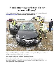 What is the average settlement of a car accident in Calgary?