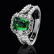 Eternal Glamour: The Allure of Long Emerald Cut Diamond Rings.