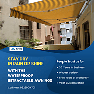 Why More and More Residences are Switching to Waterproof Retractable Awnings in Pune?