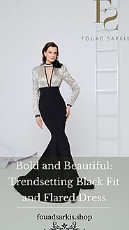 Bold and Beautiful: Trendsetting Black Fit and Flared Dress