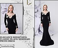 Elegance Redefined: Classic Black Mermaid Prom Dress