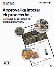 Approval ek process hai, lekin Zarea se order dena sirf ek click ka kaam hai. Apna construction supply ka kaam ab kar...