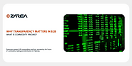 Why Transparency Matters in B2B | What Is Commodity Pricing? | Zarea Limited