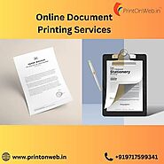 How To Choose The Right Online Document Printing Services by PrintOnWeb podcast