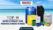 Top 10 Water Storage Tank Manufacturers in India - Sincro