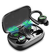Wireless Earbuds, 60H Playback Bluetooth 5.3 Headphones,Noise Cancelling Wireless Headphones with LED Battery Display...