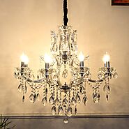 Ascona 8 Arms Clear Crystal Chandelier