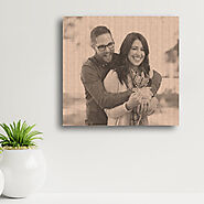 Engraved Wooden Photo - Custom Engraved Wooden Gifts - Bestseller In India – Canvas Campaign