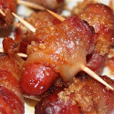 Brown Sugar Bacon Wrapped Hot Dog On-a-Stick
