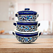 Ceramic Handmade Donga | Casserole Set of 3