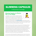 Slimming Capsules: An Effective Way To Lose Weight